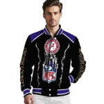 personalized baltimore ravens claw blood purple black varsity jacket best selling.webp