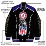 personalized baltimore ravens claw blood purple black varsity jacket best selling.webp