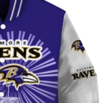 personalized baltimore ravens ferris arena purple white varsity jacket best selling.webp