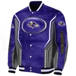 personalized baltimore ravens power plate purple varsity jacket best selling.webp