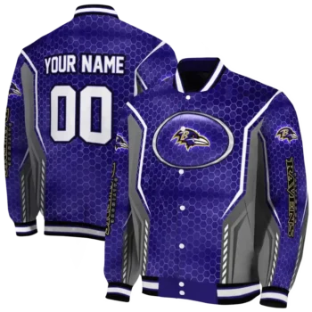 personalized baltimore ravens power plate purple varsity jacket fashion forward.webp