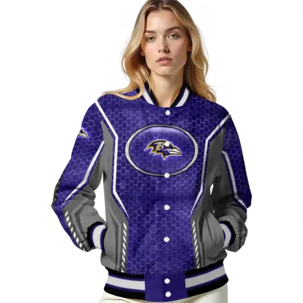 personalized baltimore ravens power plate purple varsity jacket latest model.webp