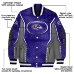 personalized baltimore ravens power plate purple varsity jacket best selling.webp