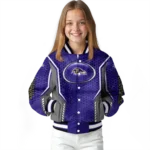 personalized baltimore ravens power plate purple varsity jacket best selling.webp