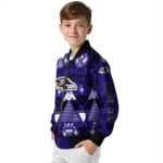 personalized baltimore ravens pyramid shapes purple bomber jacket best selling