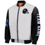 personalized baltimore ravens speckled arms purple gray bomber jacket best selling