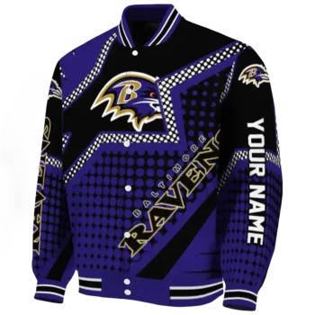 personalized baltimore ravens star burst purple varsity jacket best selling.webp