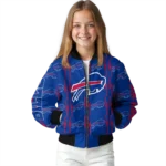 personalized buffalo bills bolt stripe blue bomber jacket best selling
