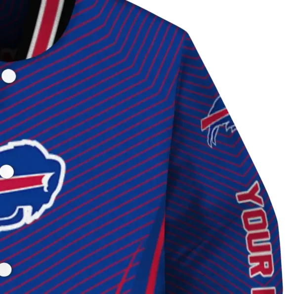 personalized buffalo bills chevron arrow blue varsity jacket premium grade.webp