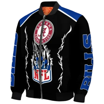personalized buffalo bills claw blood blue black bomber jacket best selling