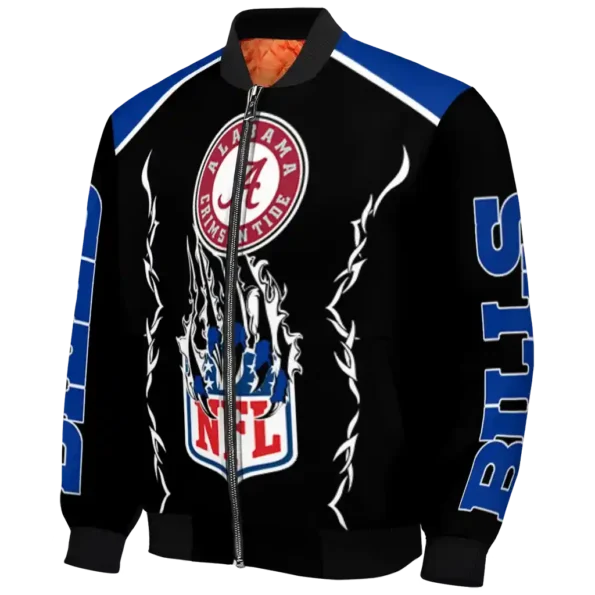 personalized buffalo bills claw blood blue black bomber jacket best selling