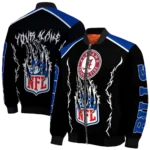personalized buffalo bills claw blood blue black bomber jacket best selling