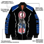 personalized buffalo bills claw blood blue black bomber jacket best selling