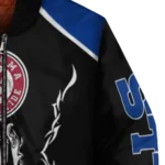 personalized buffalo bills claw blood blue black bomber jacket best selling