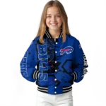 personalized buffalo bills hexagon cluster blue black varsity jacket best selling.webp