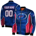 personalized buffalo bills power plate blue bomber jacket best selling