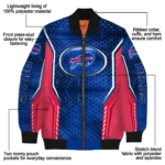 personalized buffalo bills power plate blue bomber jacket best selling
