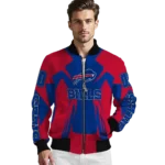 personalized buffalo bills spider mark blue red crocs bomber jacket best selling