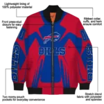 personalized buffalo bills spider mark blue red crocs bomber jacket best selling