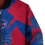 personalized buffalo bills spider mark blue red crocs bomber jacket best selling