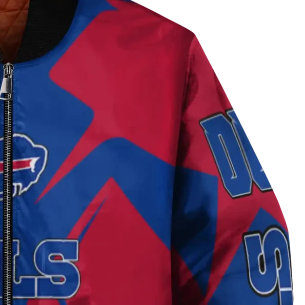 personalized buffalo bills spider mark blue red crocs bomber jacket premium grade