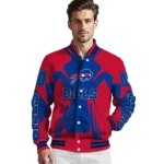personalized buffalo bills spider mark blue red crocs varsity jacket best selling.webp