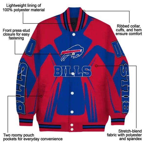 personalized buffalo bills spider mark blue red crocs varsity jacket new arrival.webp