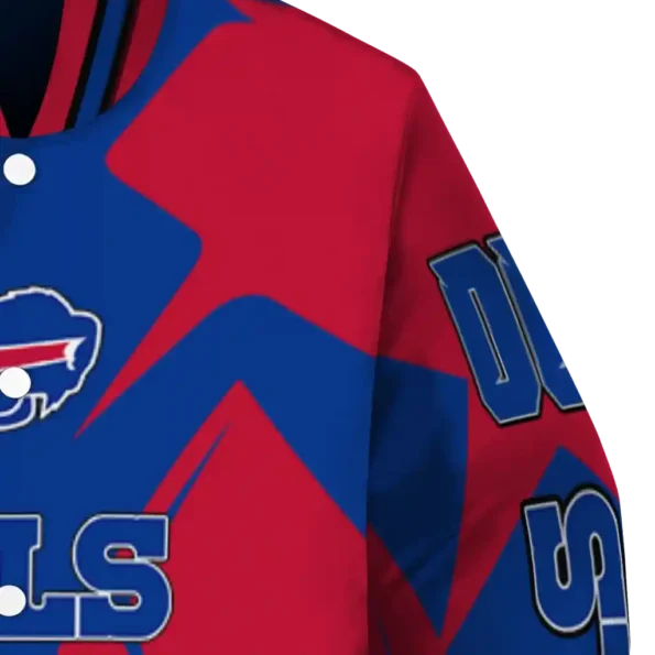 personalized buffalo bills spider mark blue red crocs varsity jacket premium grade.webp