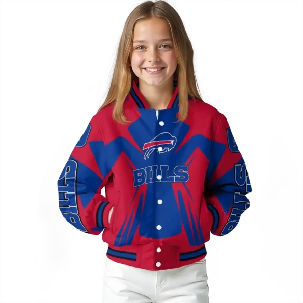 personalized buffalo bills spider mark blue red crocs varsity jacket top rated.webp