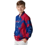 personalized buffalo bills spider mark blue red crocs varsity jacket best selling.webp