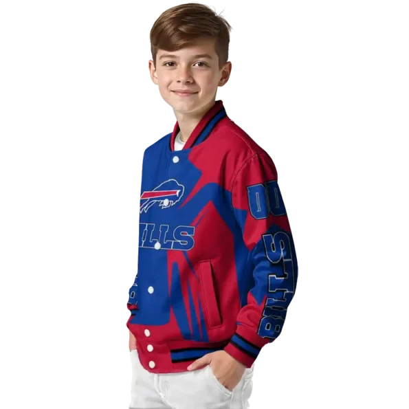 personalized buffalo bills spider mark blue red crocs varsity jacket trendy.webp