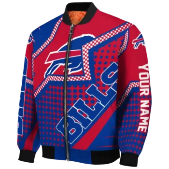 personalized buffalo bills star burst blue bomber jacket best selling