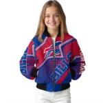 personalized buffalo bills star burst blue bomber jacket best selling