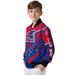 personalized buffalo bills star burst blue bomber jacket best selling