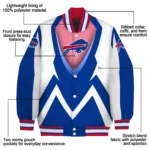 personalized buffalo bills v stripes blue white varsity jacket best selling.webp