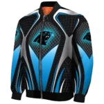 personalized carolina panthers mesh chest black crocs black bomber jacket best selling
