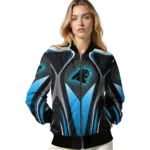 personalized carolina panthers mesh chest black crocs black bomber jacket best selling