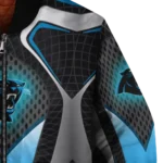 personalized carolina panthers mesh chest black crocs black bomber jacket best selling