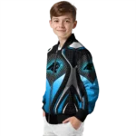 personalized carolina panthers mesh chest black crocs black bomber jacket best selling