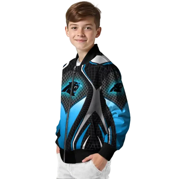 personalized carolina panthers mesh chest black crocs black bomber jacket trendy