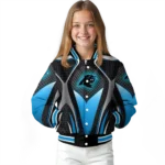 personalized carolina panthers mesh chest black crocs black varsity jacket best selling.webp