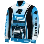 personalized carolina panthers mesh effect blue black varsity jacket best selling.webp