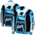 personalized carolina panthers mesh effect blue black varsity jacket best selling.webp