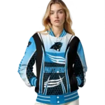 personalized carolina panthers mesh effect blue black varsity jacket best selling.webp