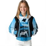 personalized carolina panthers mesh effect blue black varsity jacket best selling.webp