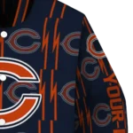 personalized chicago bears bolt stripe blue varsity jacket best selling.webp