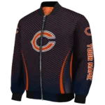 personalized chicago bears chevron arrow blue bomber jacket best selling