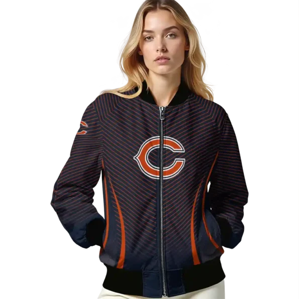 personalized chicago bears chevron arrow blue bomber jacket latest model