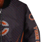personalized chicago bears chevron arrow blue bomber jacket best selling