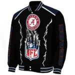 personalized chicago bears claw blood blue black varsity jacket best selling.webp
